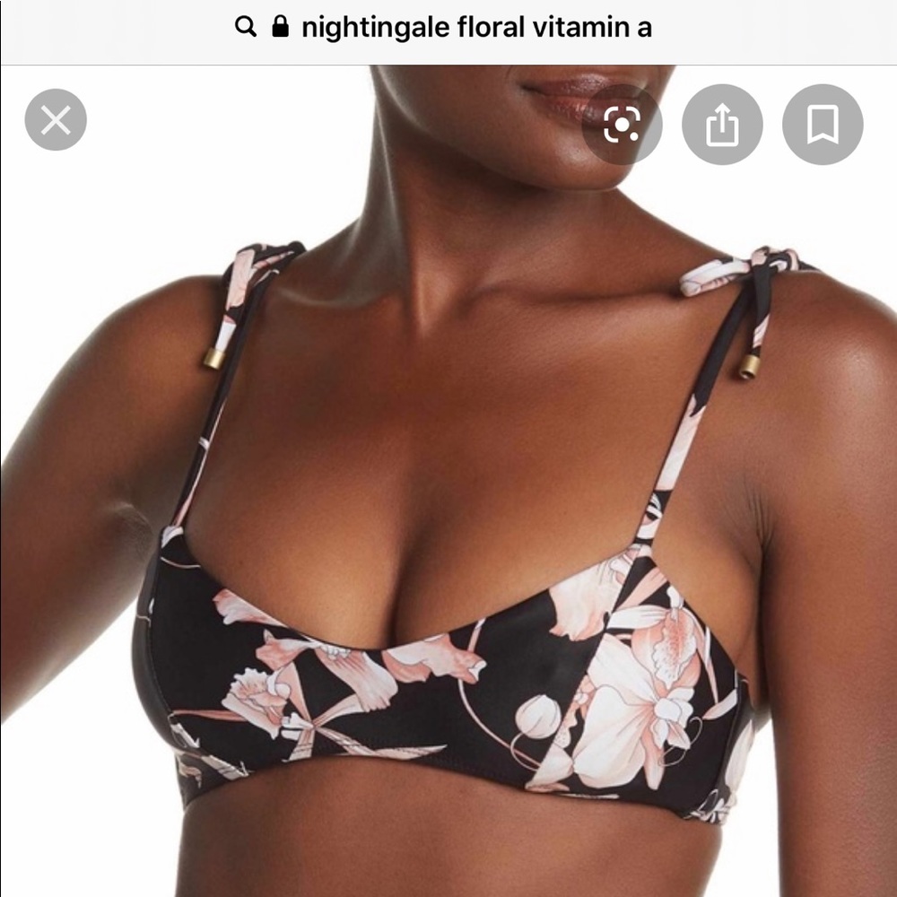 Vitamin a bralette top in nightingale floral